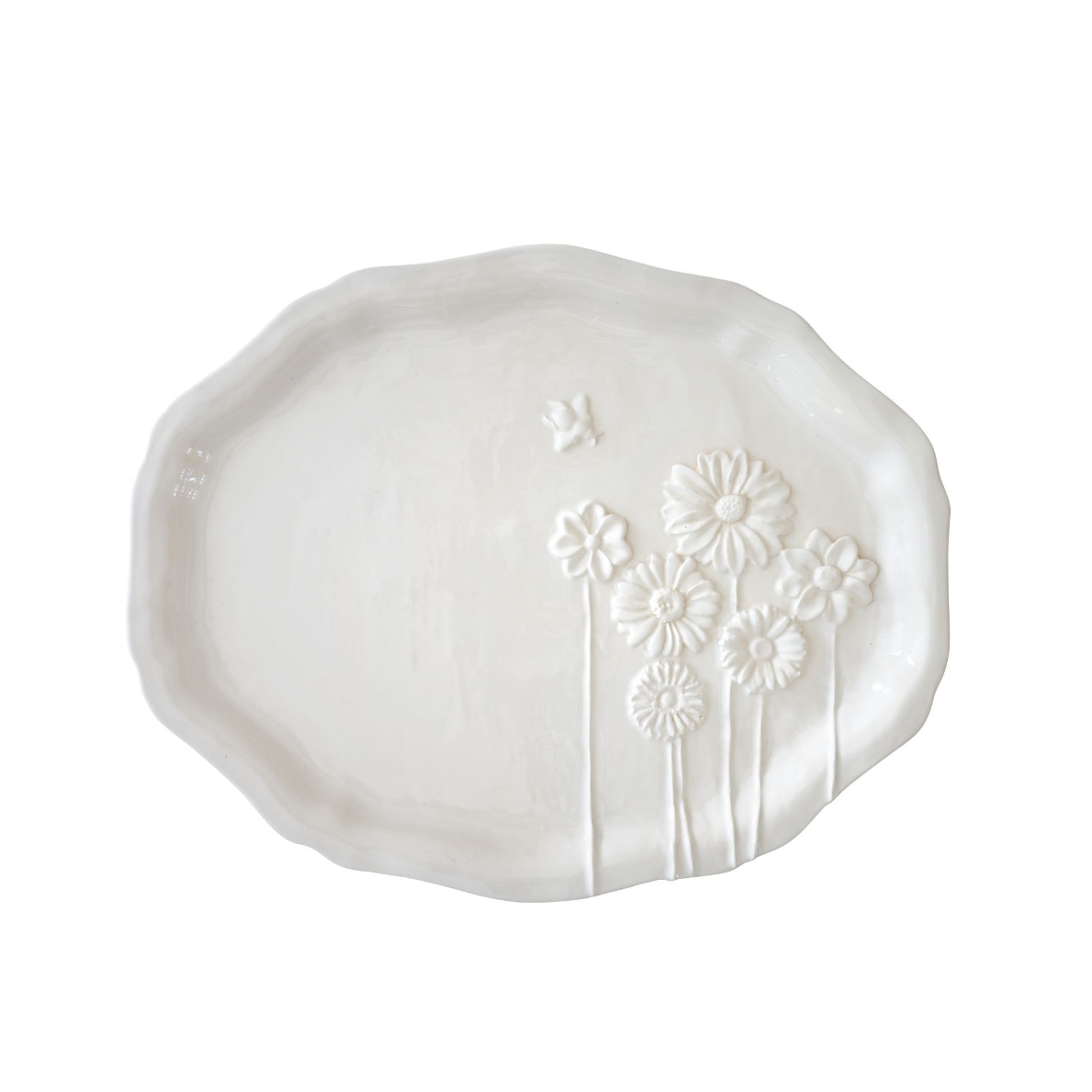 Arcadia Garden Platter with Bee