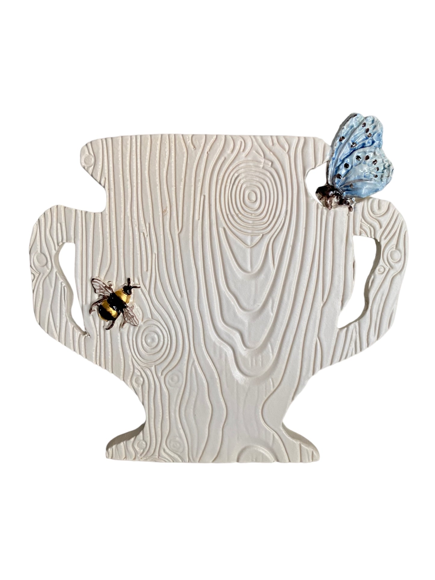 Silhouette Faux Bois Urn Vase