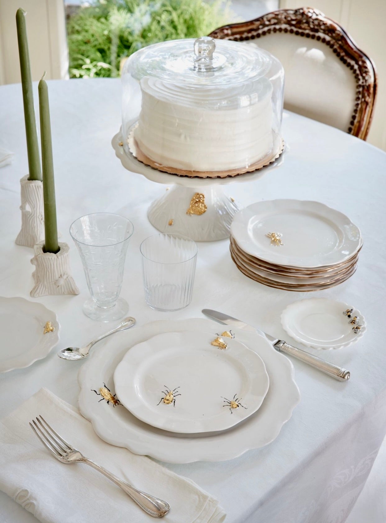 Scalloped Cake Stand