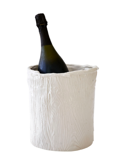 Multi-Purpose Large Faux Bois Wine Cooler/Vase