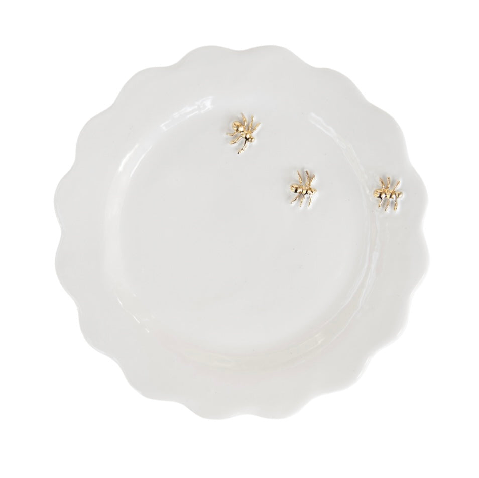 Spiders Scalloped Bread & Butter Plate